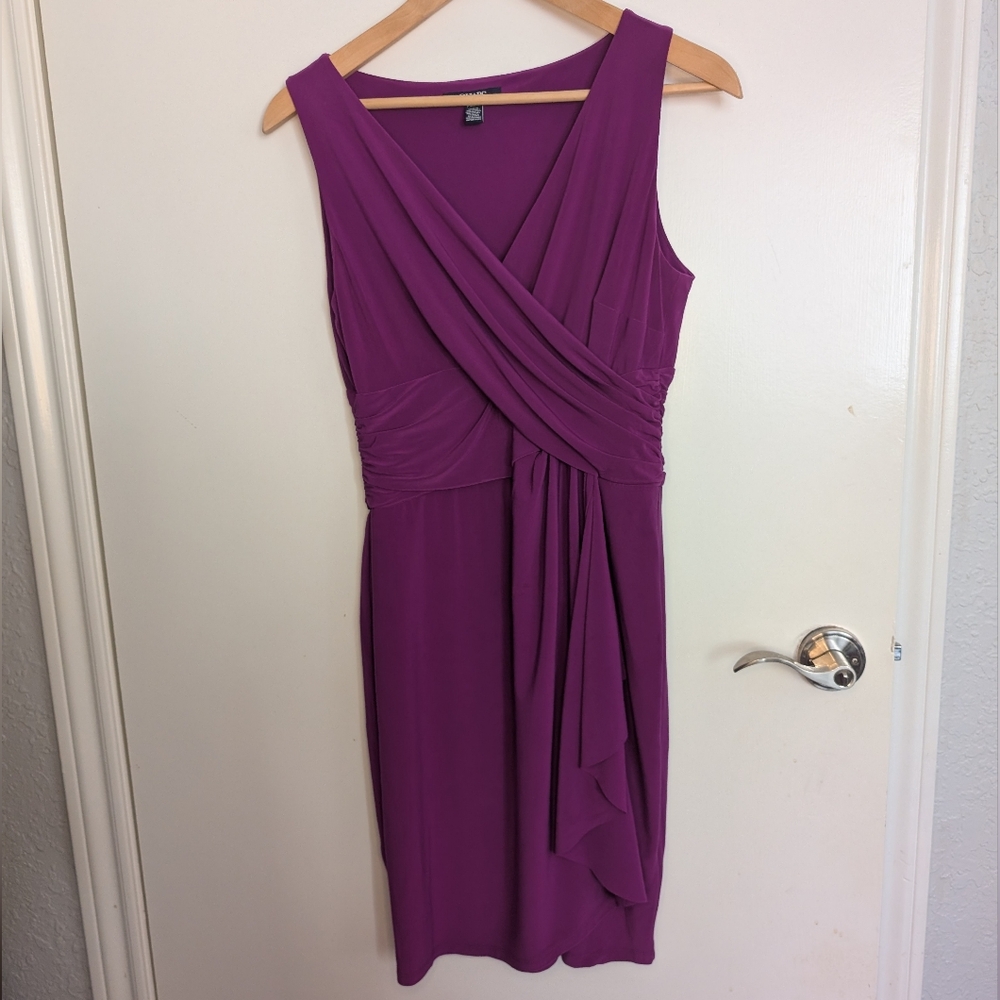 Elegant Purple Sleeveless Dress